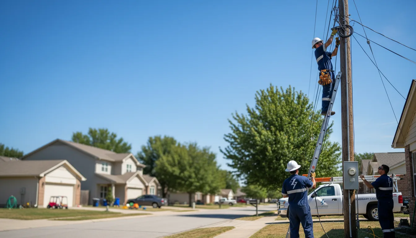 Residential electrician providing installation services in Dailey, WV